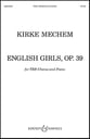 English Girls Op. 39 TBB Choral Score cover
